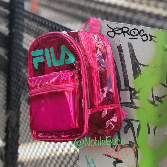 ⛔️SOLD⛔️ FILA Zoey Mini Backpack PINK Transparent - NWT - Picture 2 of 5